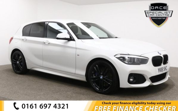 Used 2018 WHITE BMW 1 SERIES Hatchback 1.5 116D M SPORT SHADOW EDITION 5d 114 BHP (reg. 2018-07-30) for sale in Whitefield