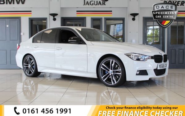 Used 2018 WHITE BMW 3 SERIES Saloon 2.0 320D M SPORT SHADOW EDITION 4d AUTO 188 BHP (reg. 2018-10-19) for sale in Hazel Grove