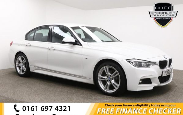 Used 2018 WHITE BMW 3 SERIES Saloon 2.0 320I M SPORT 4d AUTO 181 BHP (reg. 2018-03-29) for sale in Whitefield