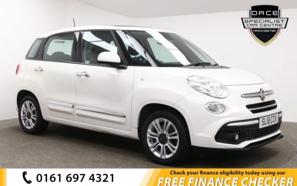 Used 2018 WHITE FIAT 500L MPV 1.4 LOUNGE 5d 95 BHP (reg. 2018-07-13) for sale in Whitefield