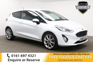 Used 2018 WHITE FORD FIESTA Hatchback 1.0 TITANIUM 3d 99 BHP (reg. 2018-09-30) for sale in Whitefield