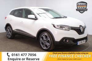 Used 2018 WHITE RENAULT KADJAR Hatchback 1.5 DYNAMIQUE S NAV DCI 5d 110 BHP (reg. 2018-03-19) for sale in Royton