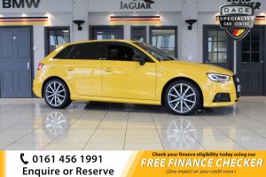 Used 2018 YELLOW AUDI A3 Hatchback 2.0 TFSI QUATTRO BLACK EDITION 5d AUTO S-TRONIC 188 BHP (reg. 2018-05-31) for sale in Hazel Grove