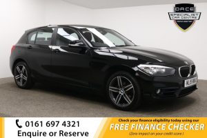 Used 2019 BLACK BMW 1 SERIES Hatchback 1.5 118I SPORT 5d 134 BHP (reg. 2019-03-26) for sale in Whitefield