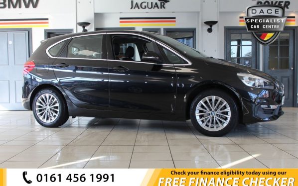 Used 2019 BLACK BMW 2 SERIES Hatchback 1.5 216D LUXURY ACTIVE TOURER 5d 115 BHP (reg. 2019-04-17) for sale in Hazel Grove