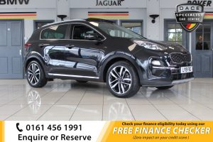 Used 2019 BLACK KIA SPORTAGE Estate 1.6 4 ISG 5d AUTO 175 BHP (reg. 2019-04-29) for sale in Hazel Grove
