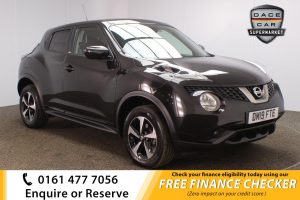 Used 2019 BLACK NISSAN JUKE Hatchback 1.6 BOSE PERSONAL EDITION XTRONIC 5d AUTO 112 BHP (reg. 2019-06-30) for sale in Royton