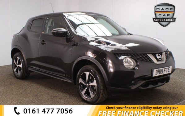 Used 2019 BLACK NISSAN JUKE Hatchback 1.6 BOSE PERSONAL EDITION XTRONIC 5d AUTO 112 BHP (reg. 2019-06-30) for sale in Royton