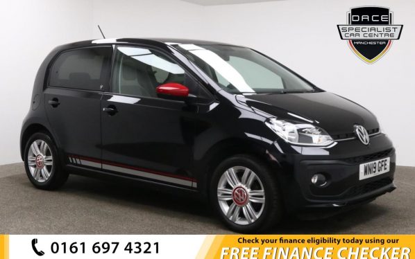 Used 2019 BLACK VOLKSWAGEN UP Hatchback 1.0 UP BY BEATS 5d 74 BHP (reg. 2019-03-04) for sale in Whitefield