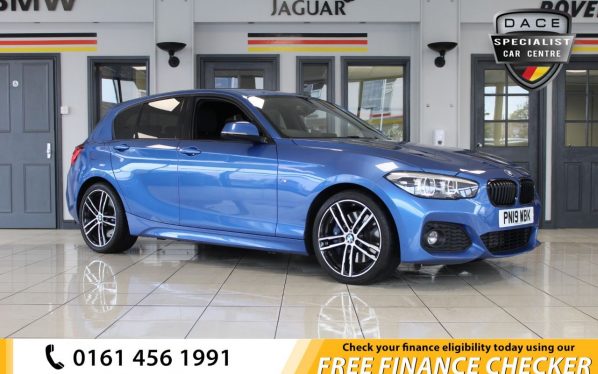 Used 2019 BLUE BMW 1 SERIES Hatchback 1.5 116D M SPORT SHADOW EDITION 5d 114 BHP (reg. 2019-03-29) for sale in Hazel Grove