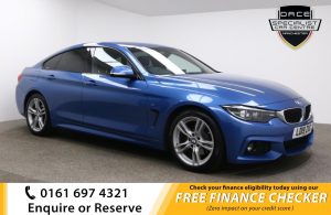 Used 2019 BLUE BMW 4 SERIES Coupe 2.0 420D M SPORT GRAN COUPE 4d AUTO 188 BHP (reg. 2019-03-29) for sale in Whitefield