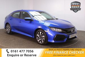 Used 2019 BLUE HONDA CIVIC Hatchback 1.6 I-DTEC SE 5d 118 BHP (reg. 2019-03-14) for sale in Royton