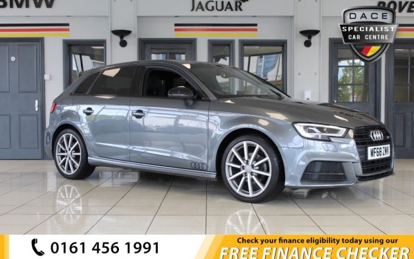 Used 2019 GREY AUDI A3 Hatchback 1.0 SPORTBACK TFSI BLACK EDITION 5d 114 BHP (reg. 2019-01-01) for sale in Hazel Grove