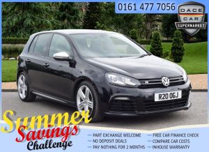 Used 2010 BLACK VOLKSWAGEN GOLF Hatchback 2.0 R 5d 270 BHP LEATHER (reg. 2010-06-03) for sale in Saddleworth