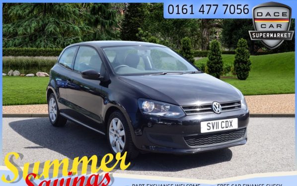 Used 2011 BLACK VOLKSWAGEN POLO Hatchback 1.4 SE 3d 85 BHP (reg. 2011-03-26) for sale in Saddleworth