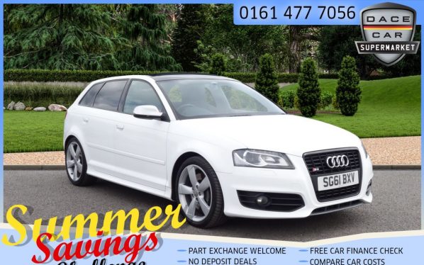 Used 2011 WHITE AUDI S3 Hatchback 2.0 S3 SPORTBACK TFSI QUATTRO BLACK EDITION 5d AUTO 265 BHP (reg. 2011-09-01) for sale in Saddleworth