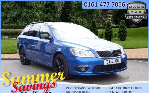 Used 2012 BLUE SKODA OCTAVIA Estate 2.0 VRS TFSI DSG 5d AUTO 198 BHP (reg. 2012-04-27) for sale in Saddleworth