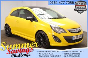 Used 2012 YELLOW VAUXHALL CORSA Hatchback 1.2 LIMITED EDITION 3d 83 BHP (reg. 2012-12-28) for sale in Saddleworth