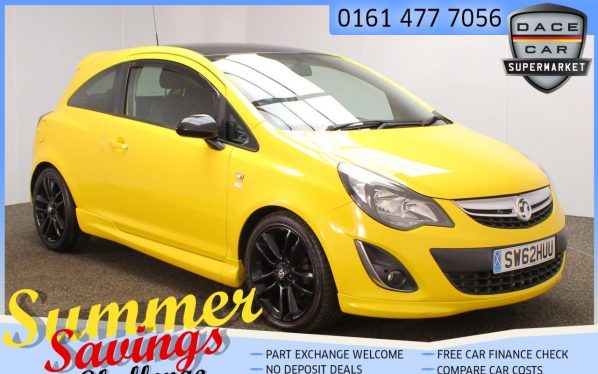 Used 2012 YELLOW VAUXHALL CORSA Hatchback 1.2 LIMITED EDITION 3d 83 BHP (reg. 2012-12-28) for sale in Saddleworth