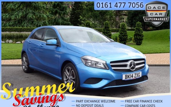 Used 2014 BLUE MERCEDES-BENZ A-CLASS Hatchback 1.5 A180 CDI BLUEEFFICIENCY SPORT 5d 109 BHP (reg. 2014-05-22) for sale in Saddleworth