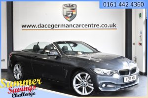 Used 2014 GREY BMW 4 SERIES Convertible 2.0 420D LUXURY 2DR 181 BHP (reg. 2014-05-09) for sale in Urmston