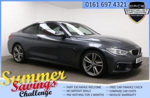 Used 2014 GREY BMW 4 SERIES Coupe 2.0 420D M SPORT 2d AUTO 181 BHP (reg. 2014-09-15) for sale in Farnworth