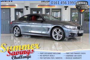 Used 2014 GREY BMW 4 SERIES Coupe 2.0 420I XDRIVE M SPORT 2d 181 BHP (reg. 2014-02-03) for sale in Hazel Grove