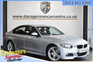 Used 2014 SILVER BMW 3 SERIES Saloon 2.0 318D M SPORT 4DR 141 BHP (reg. 2014-06-26) for sale in Urmston