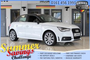 Used 2014 WHITE AUDI A1 Hatchback 1.4 SPORTBACK TFSI S LINE STYLE EDITION 5d AUTO 121 BHP (reg. 2014-12-23) for sale in Hazel Grove