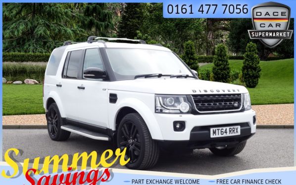 Used 2014 WHITE LAND ROVER DISCOVERY Estate 3.0 SDV6 HSE 5d AUTO 255 BHP (reg. 2014-12-19) for sale in Saddleworth