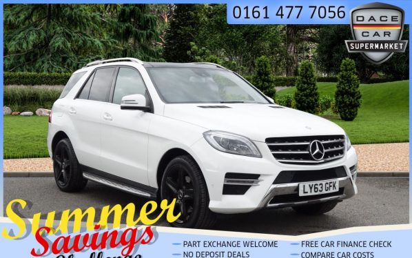 Used 2014 WHITE MERCEDES-BENZ M-CLASS Estate 3.0 ML350 BLUETEC AMG SPORT 5d AUTO 258 BHP (reg. 2014-02-18) for sale in Saddleworth