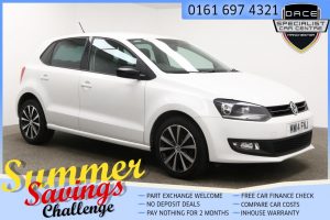 Used 2014 WHITE VOLKSWAGEN POLO Hatchback 1.2 MATCH EDITION 5d 59 BHP (reg. 2014-06-28) for sale in Farnworth