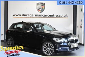 Used 2015 BLACK BMW 1 SERIES Hatchback 1.5 118I SPORT 5DR 134 BHP (reg. 2015-09-04) for sale in Urmston