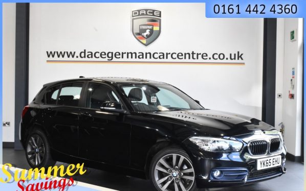 Used 2015 BLACK BMW 1 SERIES Hatchback 1.5 118I SPORT 5DR 134 BHP (reg. 2015-09-04) for sale in Urmston