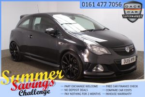 Used 2015 BLACK VAUXHALL CORSA Hatchback 1.6 VXR CLUB SPORT 3d 207 BHP (reg. 2015-03-24) for sale in Saddleworth