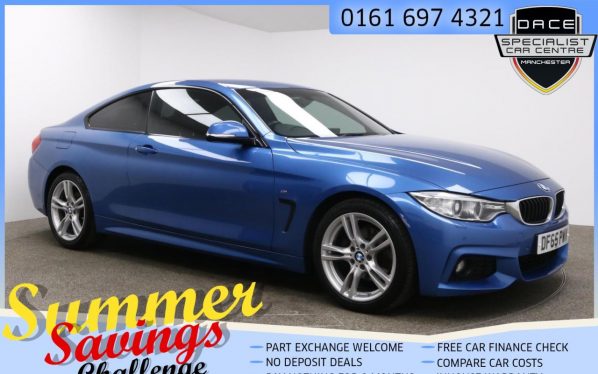 Used 2015 BLUE BMW 4 SERIES Coupe 2.0 420D M SPORT 2d 188 BHP (reg. 2015-12-04) for sale in Farnworth
