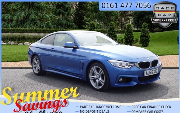 Used 2015 BLUE BMW 4 SERIES Coupe 3.0 435D XDRIVE M SPORT 2d AUTO 309 BHP (reg. 2015-09-09) for sale in Saddleworth