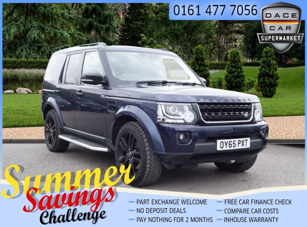 Used 2015 BLUE LAND ROVER DISCOVERY Estate 3.0 SDV6 HSE LUXURY 5d AUTO 255 BHP (reg. 2015-09-22) for sale in Saddleworth