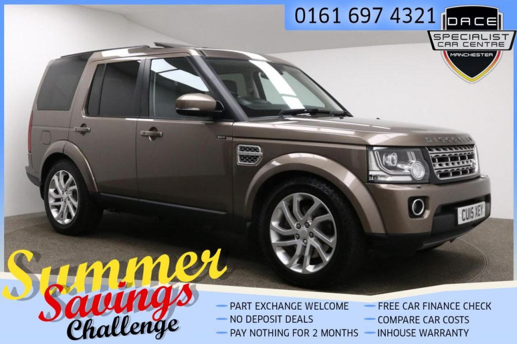 Used 2015 BROWN LAND ROVER DISCOVERY Estate 3.0 SDV6 HSE 5d AUTO 255 BHP (reg. 2015-03-31) for sale in Farnworth