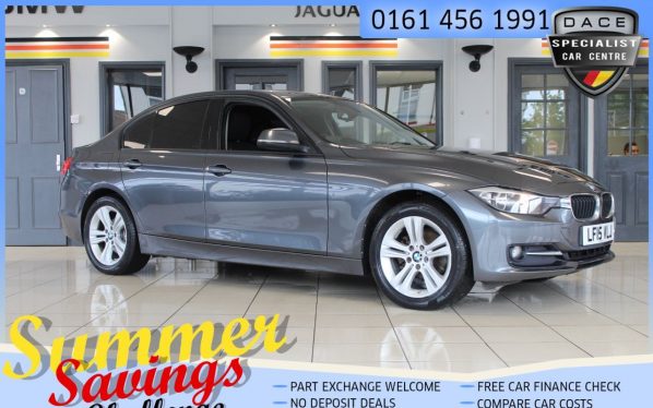Used 2015 GREY BMW 3 SERIES Saloon 2.0 316D SPORT 4d AUTO 114 BHP (reg. 2015-03-26) for sale in Hazel Grove