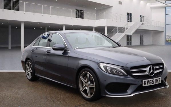 Used 2015 GREY MERCEDES-BENZ C-CLASS Saloon 2.1 C250 D AMG LINE 4DR AUTO 204 BHP (reg. 2015-11-05) for sale in Urmston