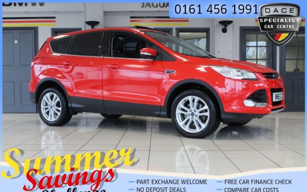 Used 2015 RED FORD KUGA Hatchback 2.0 TITANIUM X SPORT TDCI 5d 177 BHP (reg. 2015-06-03) for sale in Hazel Grove
