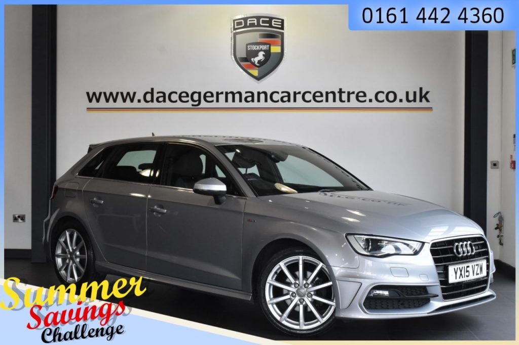 Used 2015 SILVER AUDI A3 Hatchback 2.0 TDI S LINE 5d AUTO 148 BHP (reg. 2015-05-29) for sale in Urmston