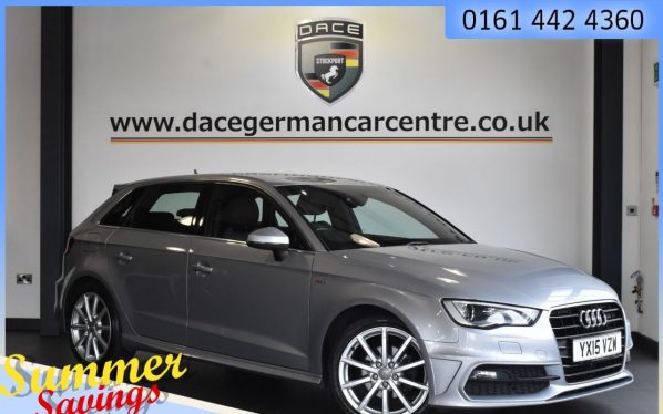 Used 2015 SILVER AUDI A3 Hatchback 2.0 TDI S LINE 5d AUTO 148 BHP (reg. 2015-05-29) for sale in Urmston