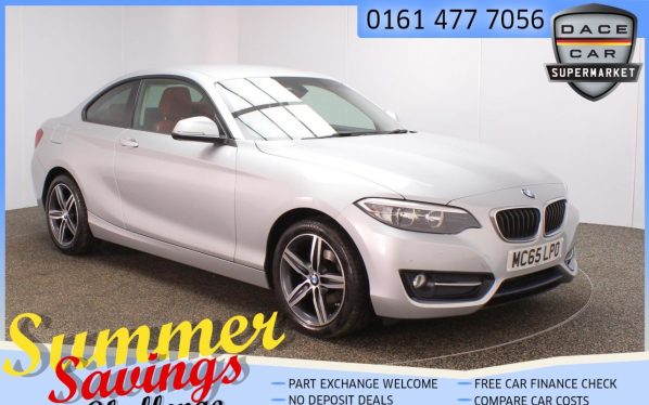 Used 2015 SILVER BMW 2 SERIES Coupe 2.0 218D SPORT 2d 148 BHP (reg. 2015-12-07) for sale in Saddleworth
