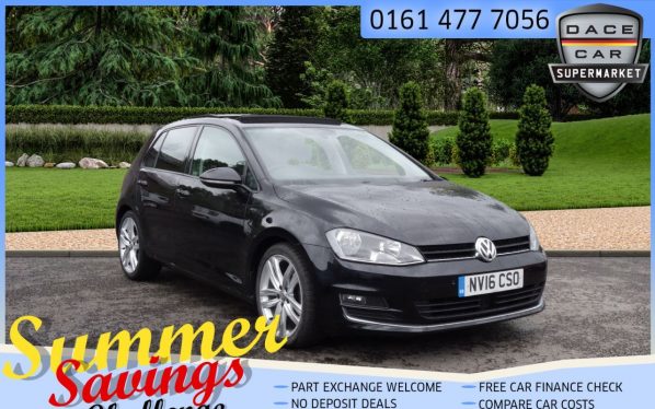 Used 2016 BLACK VOLKSWAGEN GOLF Hatchback 2.0 GT EDITION TDI BLUEMOTION TECHNOLOGY 5d 148 BHP (reg. 2016-07-11) for sale in Saddleworth