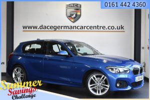 Used 2016 BLUE BMW 1 SERIES Hatchback 2.0 120I M SPORT 5d 181 BHP (reg. 2016-09-13) for sale in Urmston