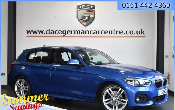 Used 2016 BLUE BMW 1 SERIES Hatchback 2.0 120I M SPORT 5d 181 BHP (reg. 2016-09-13) for sale in Urmston