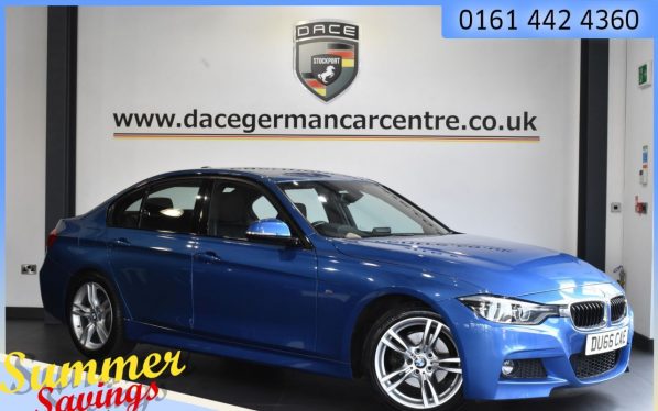 Used 2016 BLUE BMW 3 SERIES Saloon 2.0 320D M SPORT 4d AUTO 188 BHP (reg. 2016-09-07) for sale in Urmston