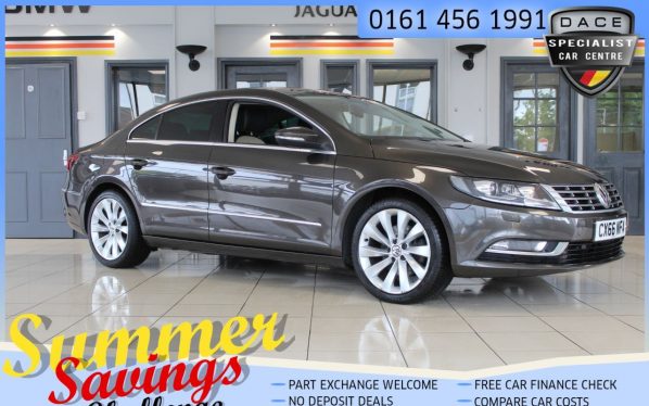 Used 2016 BROWN VOLKSWAGEN CC Coupe 2.0 GT TDI BLUEMOTION TECHNOLOGY DSG 4d AUTO 148 BHP (reg. 2016-12-01) for sale in Hazel Grove